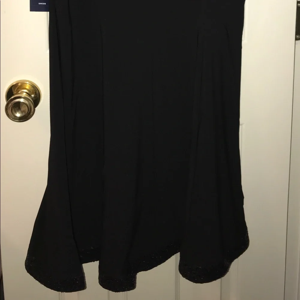 Chaps Jersey Sequin Black Dress Women’s Large - Picture 5 of 8